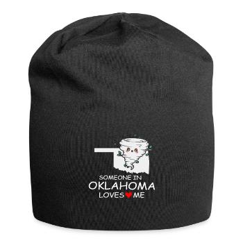 Someone In Oklahoma Loves Me - Jersey Beanie - black - Front