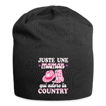 Femme Maman Danse Country Western - Bonnet en jersey - noir - Devant