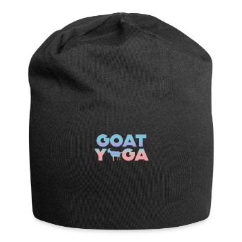 Méditation Yoga Chèvre - Bonnet en jersey - noir - Devant