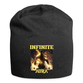 Aura Infinie Punkte Humor Meme Aura - Jersey-Beanie - Schwarz - Vorne