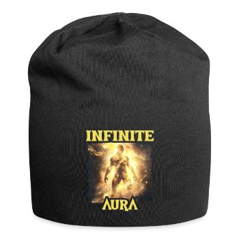 Aura Infinie Punkte Humor Meme Aura - Jersey-Beanie - Schwarz - Vorne