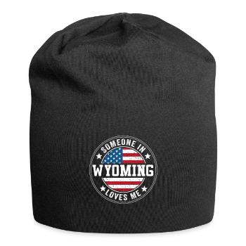 Je chèvre ce passionné de yoga - Bonnet en jersey - noir - Devant