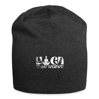 Yoga Is My Therapy - Jersey Beanie - charcoal grey - Front