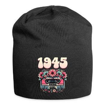 1945 Anniversary Cassette Woman 80 Years - Jersey Beanie - black - Front