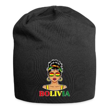 Drapeau Bolivie Femme Bolivienne - Bonnet en jersey - noir - Devant