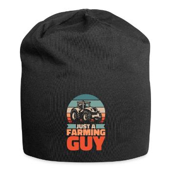 Agriculteur Agriculteur Juste un agriculteur - Bonnet en jersey - noir - Devant