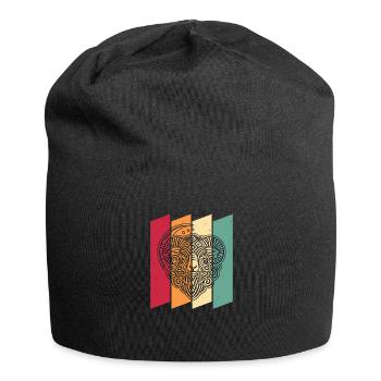 Schaf Moon Phases - Jersey-Beanie - Schwarz - Vorne
