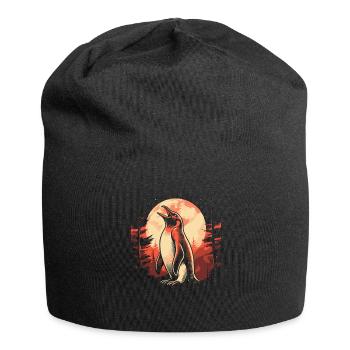 Pingouin Lune Hurlement - Bonnet en jersey - noir - Devant