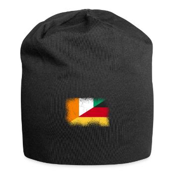 Elfenbeinküste Deutschland - Jersey-Beanie - Schwarz - Vorne