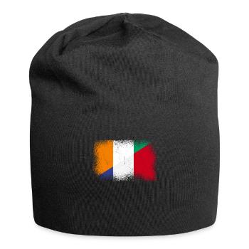 Elfenbeinküste Farnkreich - Jersey-Beanie - Schwarz - Vorne