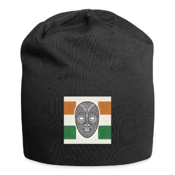 Côte d’Ivoire, Afrique de l’Ouest, Eléphant, Ivoirien - Bonnet en jersey - noir - Devant