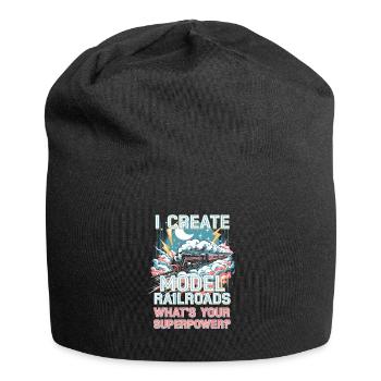 I Create Model Railroads Superpower - Jersey Beanie - black - Front