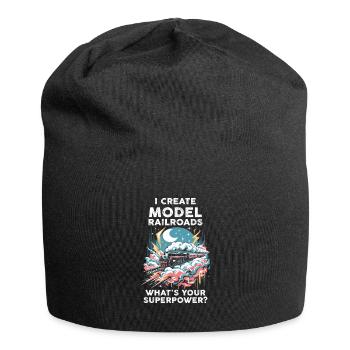 I Create Model Railroads Superpower - Jersey Beanie - black - Front