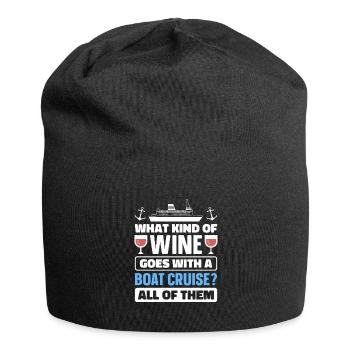 Kreuzfahrt - Jersey-Beanie - Schwarz - Vorne