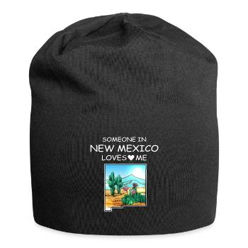 Quelqu’un au Nouveau-Mexique m’aime - Bonnet en jersey - noir - Devant