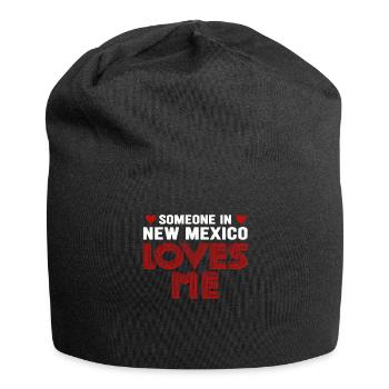 Quelqu’un au Nouveau-Mexique m’aime - Bonnet en jersey - noir - Devant