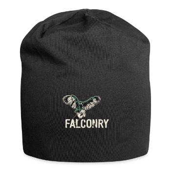 Fauconnerie Oiseau Faucon Chasse Fauconnier - Bonnet en jersey - noir - Devant