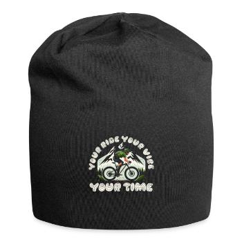 Your Ride Your Vibe Your Time - Jersey Beanie - black - Front