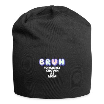 Bruh Formerly Known As Mom - Jersey Beanie - black - Front