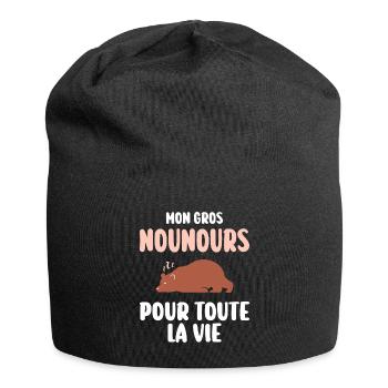 Humour Fille Mariage Future Mariée EVF - Bonnet en jersey - noir - Devant