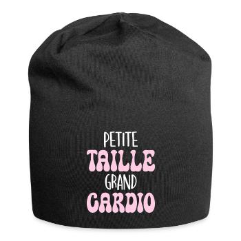 Grand Cardio Humour Petite Femme - Bonnet en jersey - noir - Devant