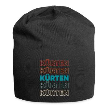 Deutsche Stadt Kürten Nordrheinwestfalen - Jersey-Beanie - Schwarz - Vorne