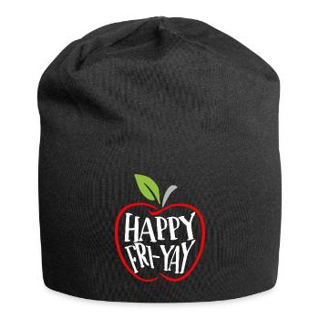 Humor Friday Lehrer-Wochenende - Jersey-Beanie - Schwarz - Vorne