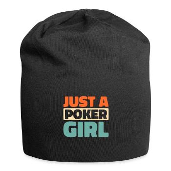 Poker juste une fille de poker - Bonnet en jersey - noir - Devant