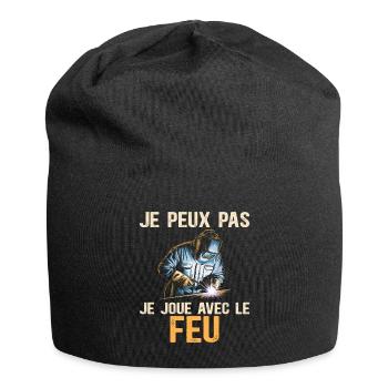 Ich kann keinen Humor Schweißer - Jersey-Beanie - Schwarz - Vorne