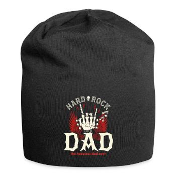 Père Rock Vintage Papa Rocker - Jersey Beanie - black - Front