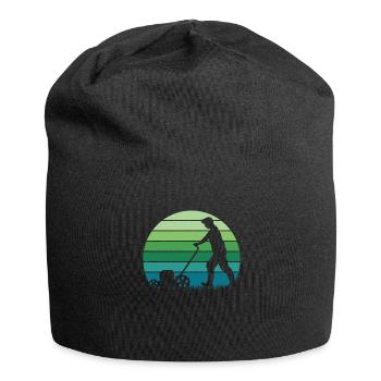 Rasenmäher Mähen - Jersey-Beanie - Schwarz - Vorne
