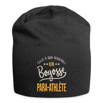 para athlète bogosse cadeau sport handicapé - Bonnet en jersey - noir - Devant