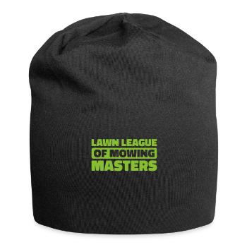 Lawn mower mowing - Jersey Beanie - black - Front