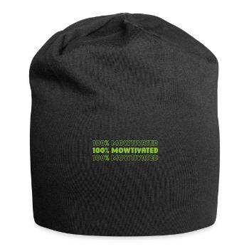 Rasenmäher Mähen - Jersey-Beanie - Schwarz - Vorne