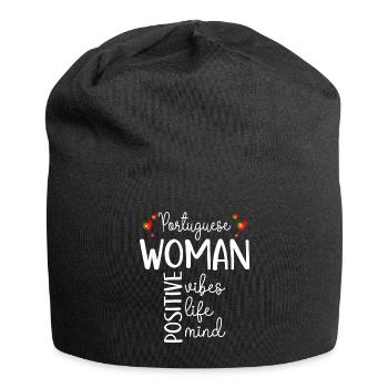 Fille Positive Femme Portugaise - Bonnet en jersey - noir - Devant