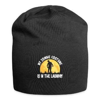 Mon costume de zombie est dans la lessive drôle - Bonnet en jersey - noir - Devant