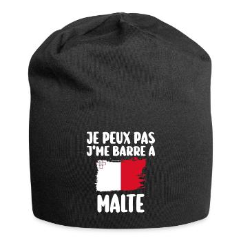 J'Me Barre à Malte Voyage Cadeau - Bonnet en jersey - noir - Devant