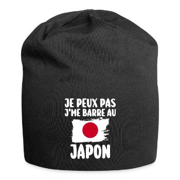 J'Me Barre au Japon Voyage Cadeau - Bonnet en jersey - noir - Devant