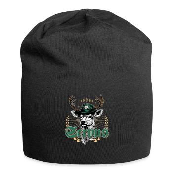 Servus Bayern Dialekt Tracht Trachtenshirt Herren - Jersey Beanie - black - Front
