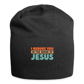 Christ Christentum - Jersey-Beanie - Schwarz - Vorne