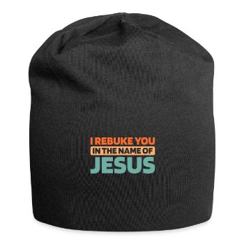 Christ Christentum - Jersey-Beanie - Schwarz - Vorne
