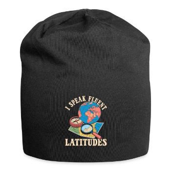 Géographe de géographie - Bonnet en jersey - noir - Devant
