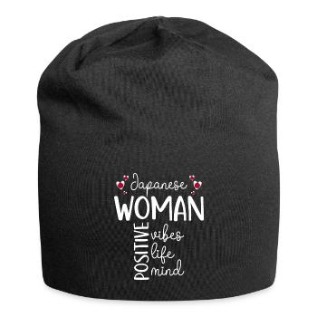 Fille Positive Femme Japonaise - Bonnet en jersey - noir - Devant