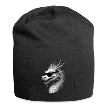 Cool Dragon Animal Motif Dragon Lover Dragon - Jersey Beanie - black - Front
