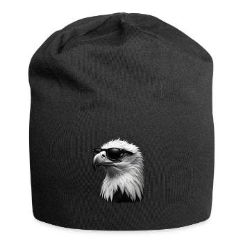 Eagle Sunglasses Animal Motif Art Eagle - Jersey Beanie - black - Front