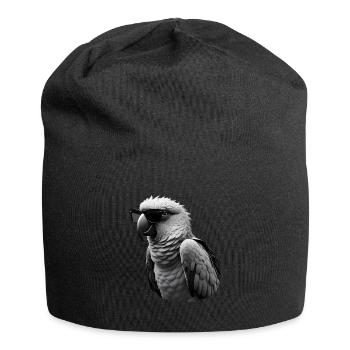 Parrot Sunglasses Animal Motif Parrot Holder - Jersey Beanie - black - Front