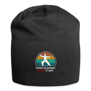 Arnis Eskrima Kali Filipino FMA Stick - Bonnet en jersey - noir - Devant