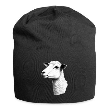 Sheep Black White Outfit Animal Motif Art Sheep - Jersey Beanie - black - Front