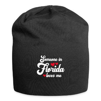 Someone In Florida Loves Me - Jersey Beanie - black - Front
