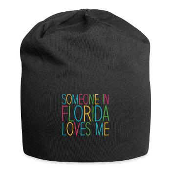 Someone In Florida Loves Me - Jersey Beanie - black - Front